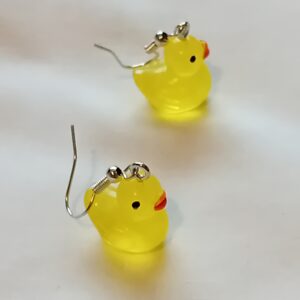 Rubber duck earrings (in 6 colours)