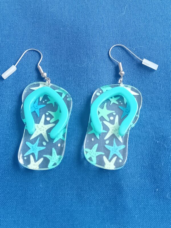 Fab summer flip flop thongs on earrings