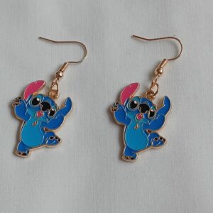 Dancing Stitch enamel earrings