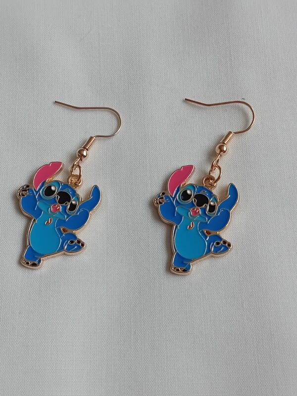 Dancing Stitch enamel earrings