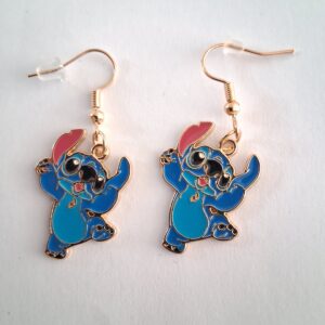 Dancing Disney Stitch Enamel Earrings | Cute Lilo & Stitch Jewellery