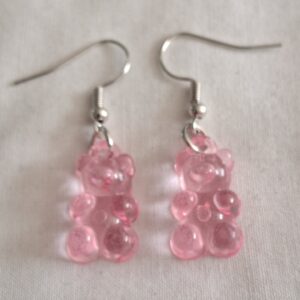 Fab Pale Pink Gummi Gummy Bear Earrings | Cute Candy‑Style Jewellery