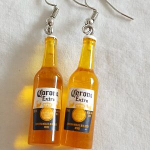 Fun Corona Bottle Hanging Earrings — Quirky Beer‑Themed Novelty Jewellery