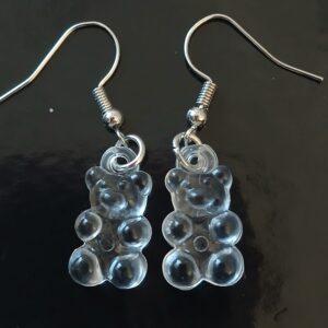 Transparent Gummi Gummy Bear Earrings | Cute Clear Candy‑Inspired Jewellery