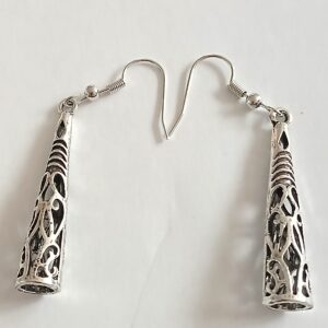 Timeless Filigree‑Style Silver Tower Earrings | Elegant Intricate Jewellery
