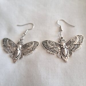 Incredible Butterfly & Skull Inlay Earrings | Unique Gothic‑Inspired Jewellery