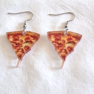 Funny Pizza Slice Earrings — Quirky Food‑Themed Novelty Jewellery