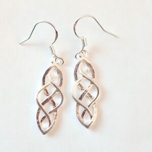Elegant Celtic Design Sterling Silver Earrings