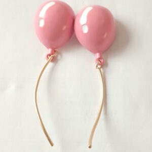 Wonderful and fun light pink balloon earrings