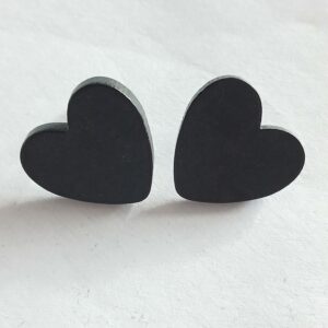 Black Heart Stud Earrings – Cute, Stylish & Perfect for Gifting
