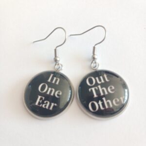 Funny In One Ear, Out the Other Hanging Earrings