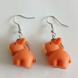 Cute Hanging Capybara Earrings for Animal Lovers