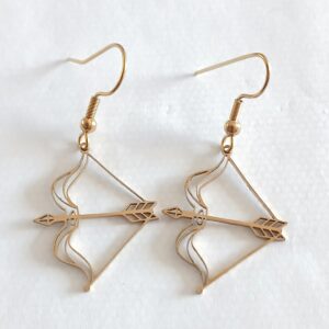 Cupid's bow hanging earrings